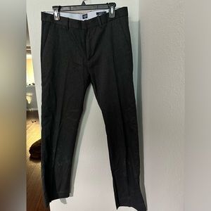 Mens GAP Tailored Straight Fit Khakis 32x32 (Charcoal)